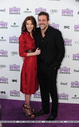  Hilarie Burton&Jeffery Dean MorganAt2012 Film Independent Spirit Awards