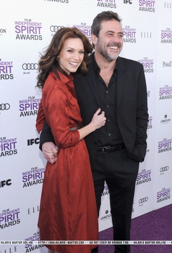  Hilarie Burton&Jefferydean MorganAt2012 Film Independent Spirit Awards