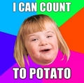 I can count to potato - random photo