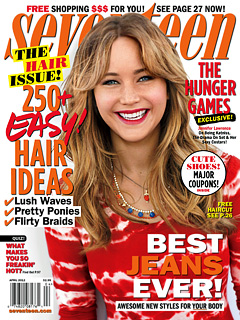  Jen on the Cover of the April Issue of Seventeen Magazine