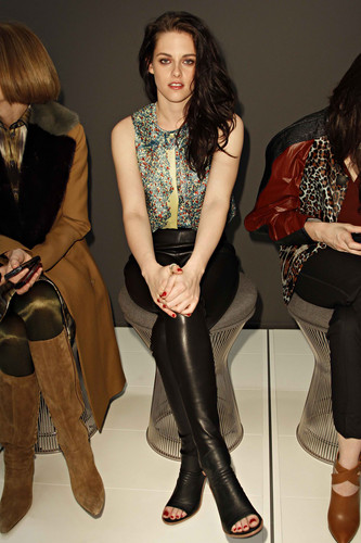 Kristen At The Balenciaga Show During Paris Fashion Week