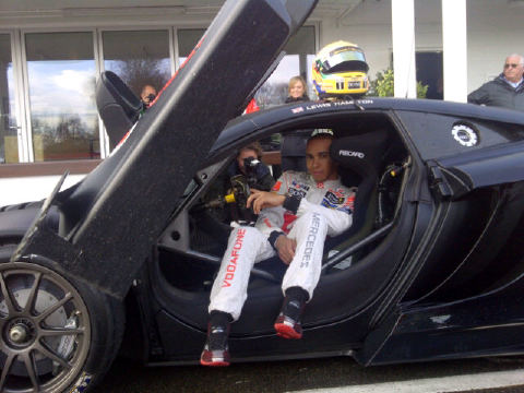 Lewis At Goodwood Circuit Twit Pic