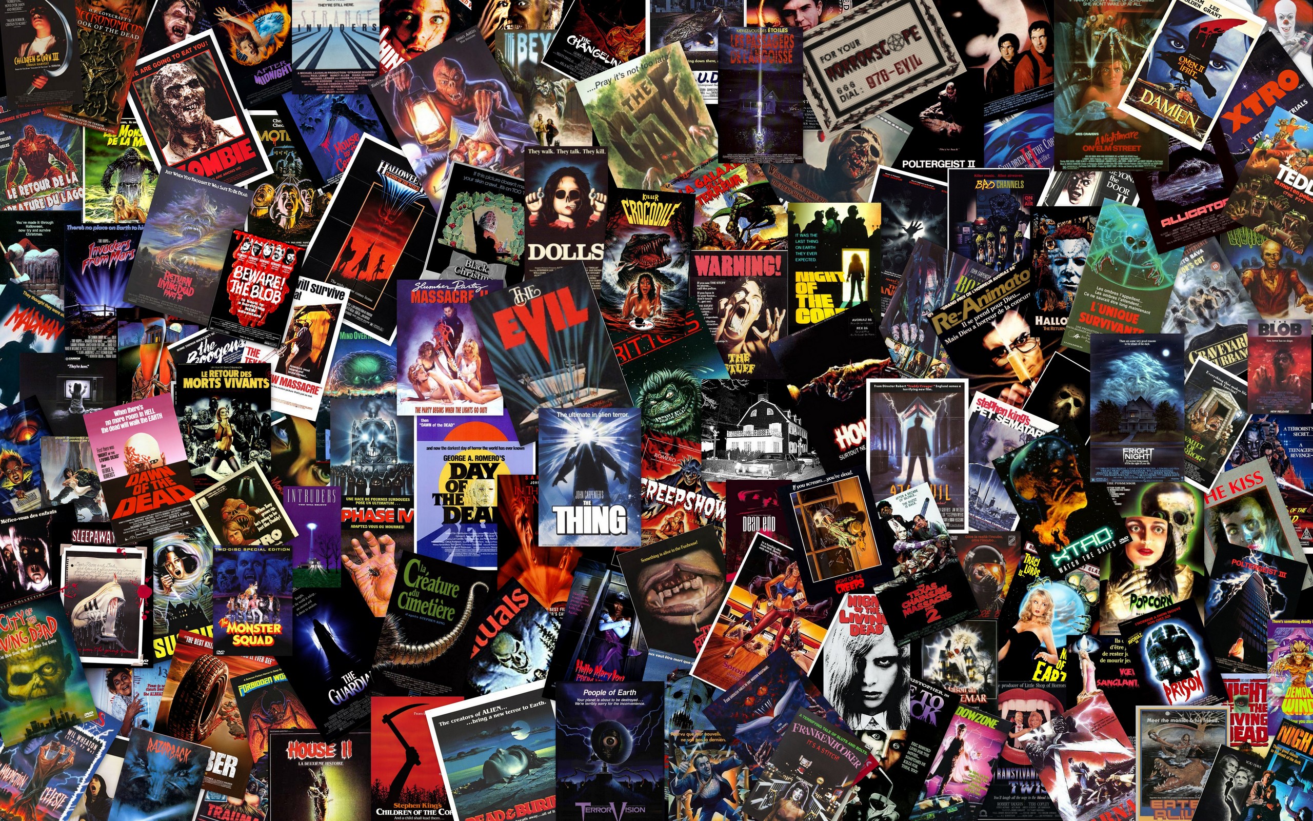 Massive B-Horror Collage Wallpaper - Horror Movies Wallpaper (29491579 ...