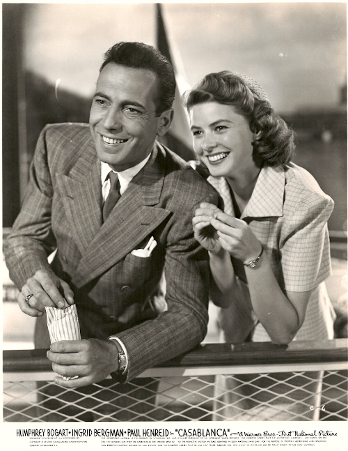 Humphrey Bogart and Ingrid Bergman 8x10 photo F755 Casablanca 