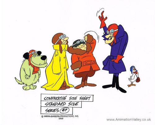  Hand Painted Dastardly Muttley Model Cel