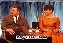 Josh's enthusiasm on exercising kissing with Ginny for OUAT 