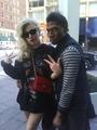 Lady Gaga out in Chicago with a fan - lady-gaga photo