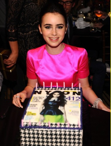  Lily Collins: Nylon Cover Party!