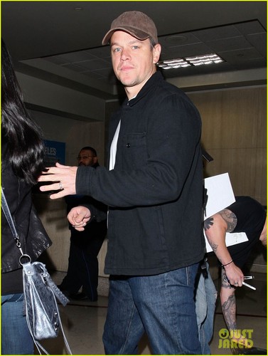  Matt Damon: Back in L.A. with Luciana