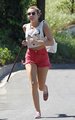Miley Cyrus - 04. March- Jogging with her Puppy Floyd - miley-cyrus photo