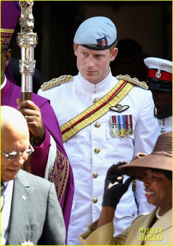  Prince Harry: Church Service in the Bahamas