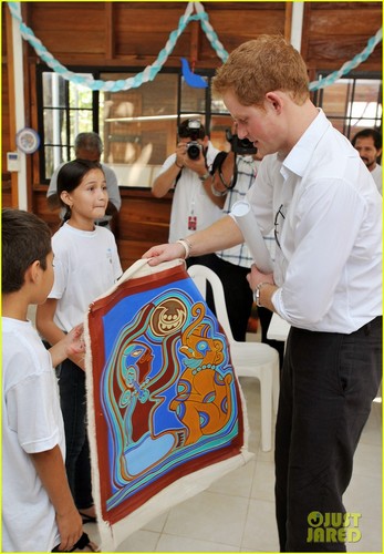 Prince Harry Tours the Mayan Temples in Belize
