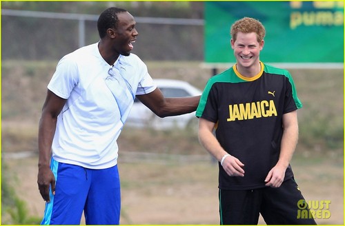  Prince Harry & Usain Bolt Jog in Jamaica