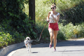 Takes Her Dog For A Jog In Los Angeles / (04/03/2012) - miley-cyrus photo
