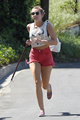Takes Her Dog For A Jog In Los Angeles / (04/03/2012) - miley-cyrus photo