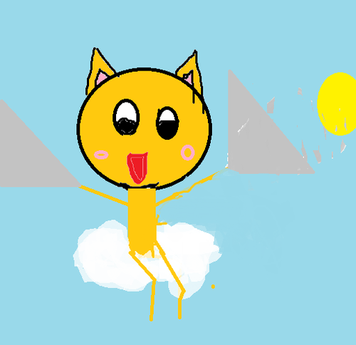  cat on a nube