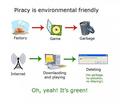 piracy... it's green! - random photo