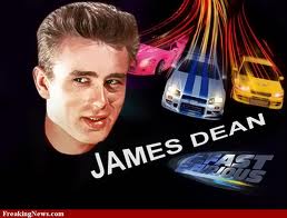  James Dean and cars