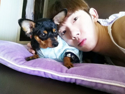 Jo Kwon & his dog Lucky