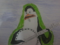 Kowalski with his Banjo - penguins-of-madagascar fan art