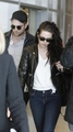 Kristen Stewart & Robert Pattinson arrive at Roissy Airport in Paris, France - March 8, 2012. - kristen-stewart photo