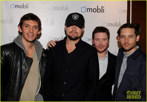  Leonardo DiCaprio & Tobey Maguire: Mobli 2.0 Launch