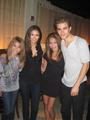 Paul with Nina and his younger sisters Julia and Leah - paul-wesley photo