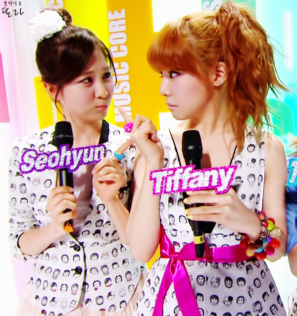 Taeyeon Tiffany Seohyun @ Music Core  - s%E2%99%A5neism 