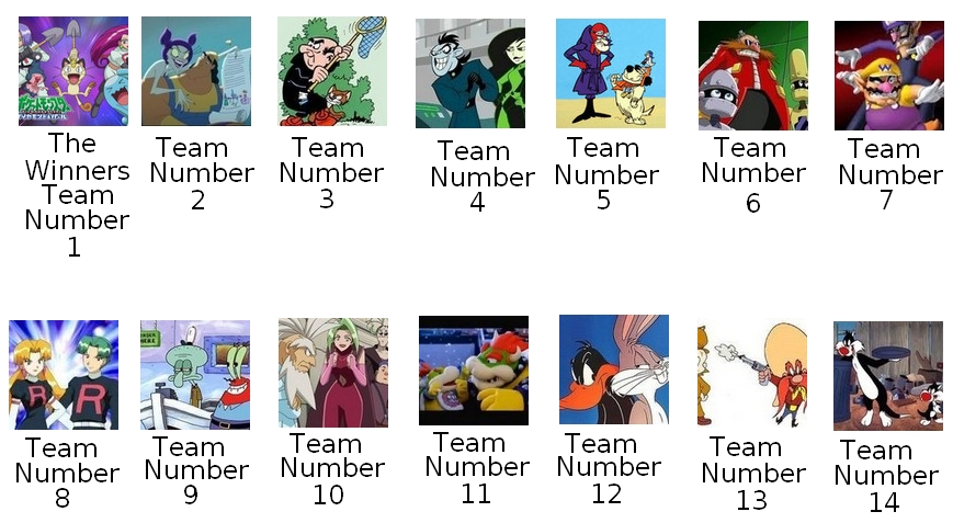 The Amazing Cartoon Race's Season One Teams - The Amazing Cartoon Race's  Photo (29675341) - Fanpop