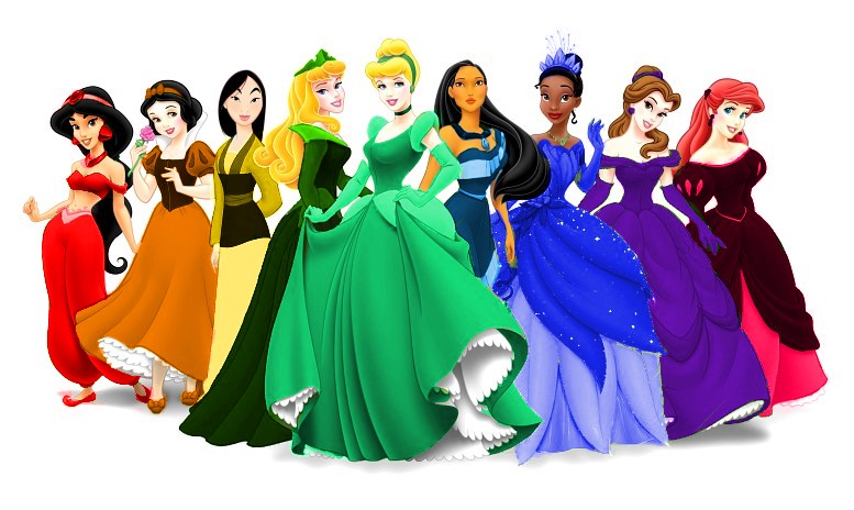 The Multicoloured Princesses - Disney Princess Photo (29647495) - Fanpop