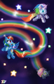 Triple Rainbow!~ 8D - my-little-pony-friendship-is-magic fan art