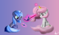 Young Luna and Celestia - my-little-pony-friendship-is-magic fan art