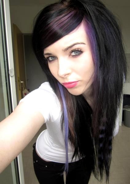 Ira Vampira Scene Queen Emo Girl Pink Black Hair Sitemodel Make Up Germany Blue Eyes