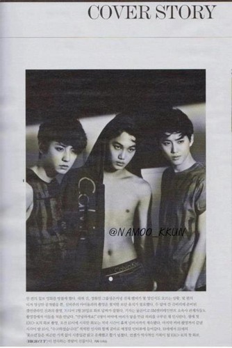  Chanyeol, Kai & Su ho @ High Cut Scan