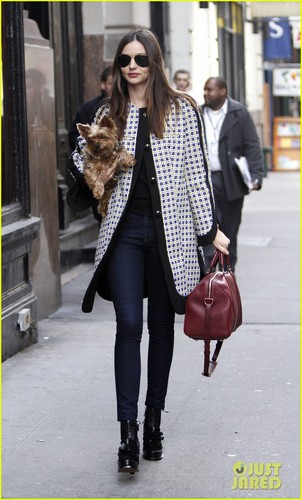  Miranda Kerr & Frankie Walk in NYC