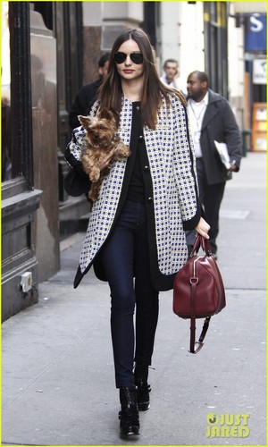 Miranda Kerr & Frankie Walk in NYC