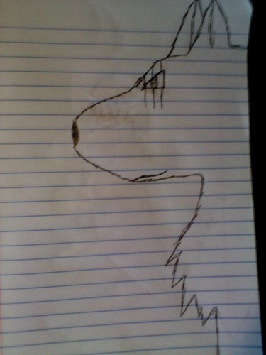  волк drawing