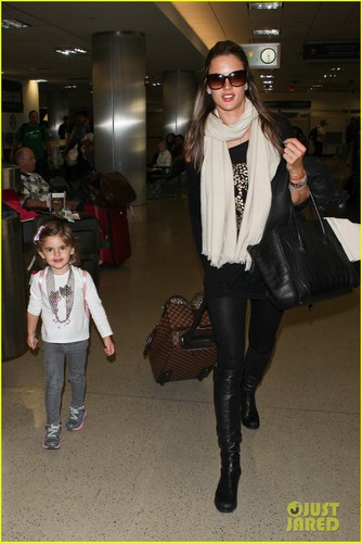 Alessandra Ambrosio: Back In L.A. with Anja