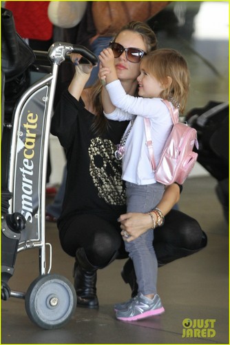  Alessandra Ambrosio: Back In L.A. with Anja