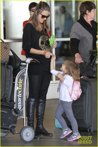 Alessandra Ambrosio: Back In L.A. with Anja