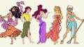 Disney Heroines Lineup - childhood-animated-movie-heroines fan art