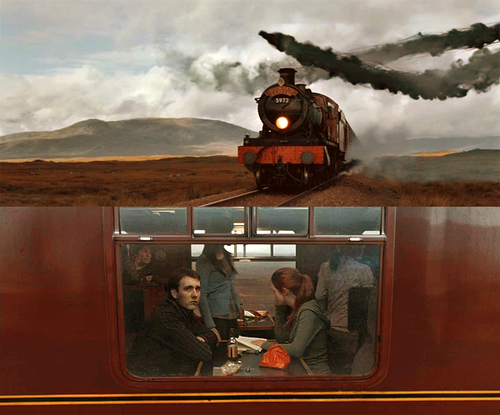  Neville and Ginny at Hogwarts Express