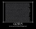 picking the right god - atheism photo