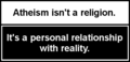 relationship with reality - atheism photo