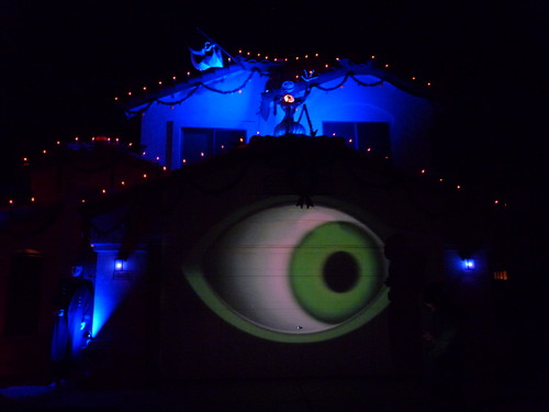 Disney Jack Skellington and zero halloween display
