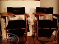 Ian and Nina Chair on Set TVD  - ian-somerhalder-and-nina-dobrev photo