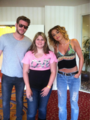 Miley, Liam & Fan - miley-cyrus photo