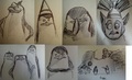PoM sketches - penguins-of-madagascar fan art