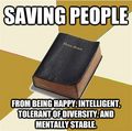 saving people - atheism photo