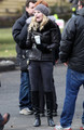 Ginnifer Goodwin and Jennifer Morrison on the Set of Once Upon a Time in Vancouver Dec 14 - once-upon-a-time photo